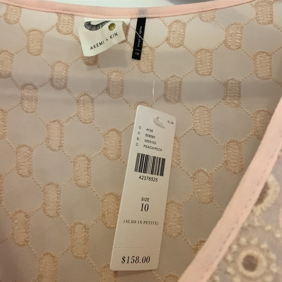 Axemi + Kin Brooke Eyelet Swing Dress in light pink - Picture 4 of 7